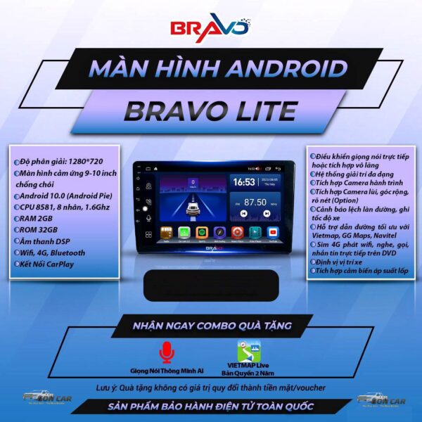 Màn Hình Android Bravo LITE